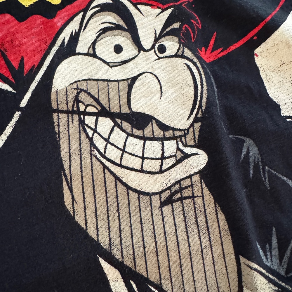 NEW Captain Hook Disney Villain Yellow and Black Tee shirt LARGE - Picture 7 of 13